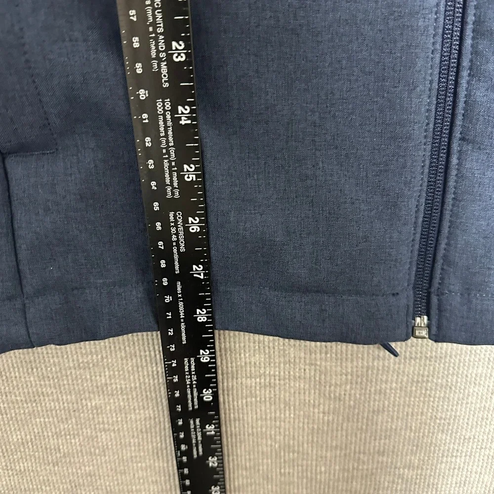 The North Face Apex Bionic Softshell Jacket Long Sleeve Navy Blue Mens Size L